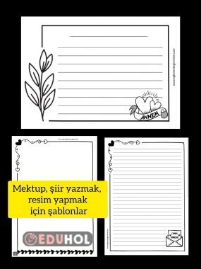 Anneler Günü İçin Şiir Mektup Eduhol Etkinlik İndir Oyun Oyna