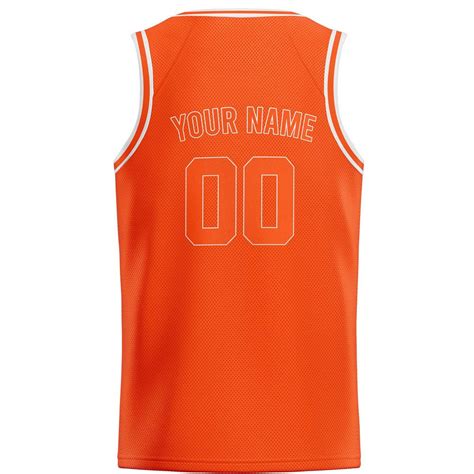 Orange Custom Basketball Jersey No Minimum - Embroidery | Custom ...