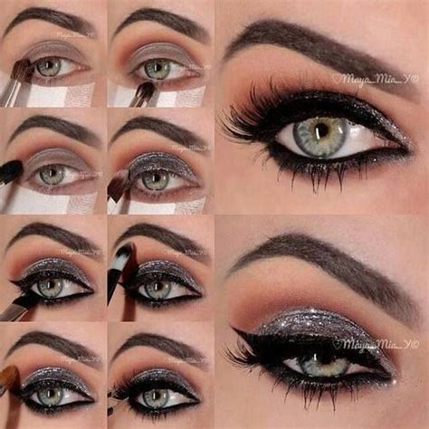 Ezüst smink lépésről lépésre Silver makeup stepbystep Smoky