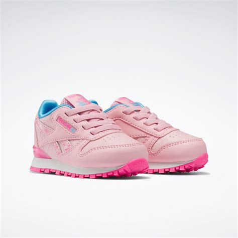 Classic Leather Step N Flash Shoes In Pink Glow Pink Glow Atomic Pink Reebok Official Uk