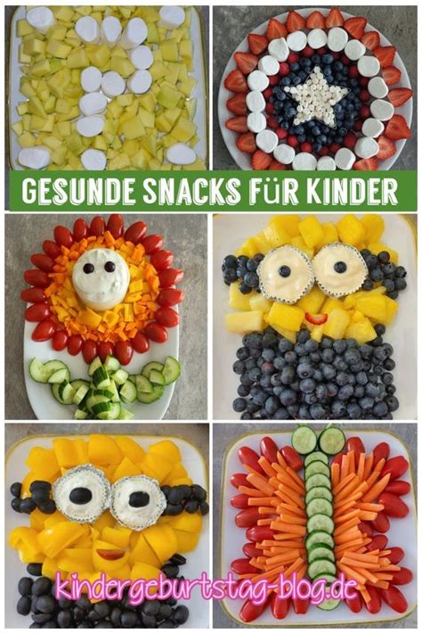 Gesunde Snacks F R Kinder Aus Obst Und Gem Se F R Verschiedene Motto