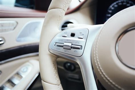 Premium Photo Control Buttons On Steering Wheel Car Interior Shallow Dof