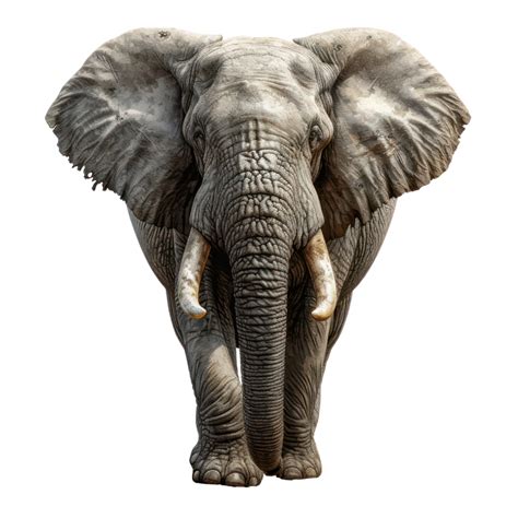 AI generated African elephant on transparent background 37749700 PNG