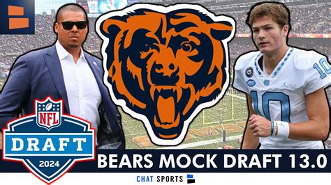 Nfl Mock Draft For Chicago Bears Trade Down For Drake Maye Rome