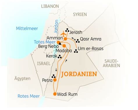 Gruppenreise Jordanien Höhepunkte 2025 Erlebnisrundreisen de