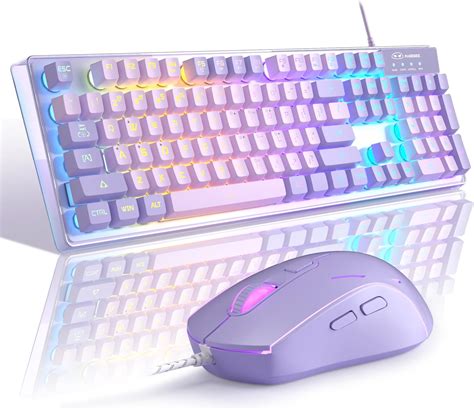 Combo De Teclado Y Mouse Para Juegos Teclado Retroiluminado Led K Rgb