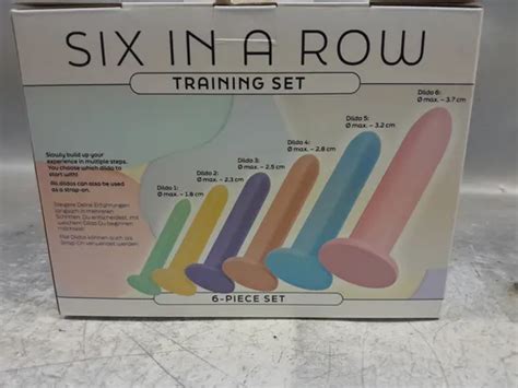 Lot Boxed Six In A Row Piece Dildo Training Set Simon