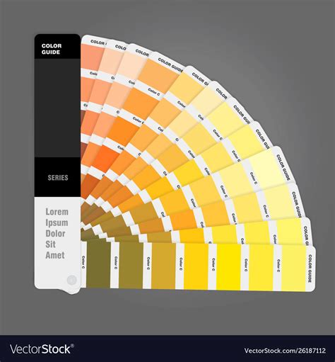 Color palette guide for print book Royalty Free Vector Image