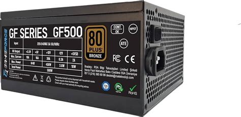 GAMEFORCE 500 WATT 80 BRONZE GÜÇ KAYNAĞI PSU POWER SUPPLY Masaüstü