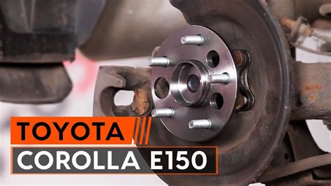 Como trocar rolamento da roda traseira TOYOTA СOROLLA E150 Sedan