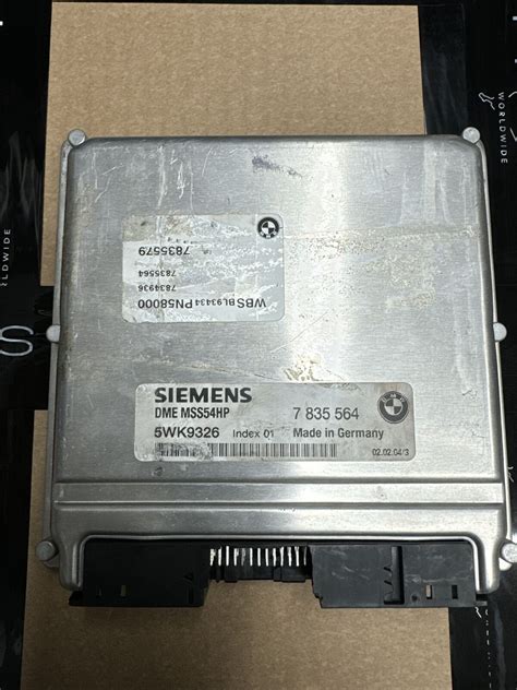 01 06 Bmw E46 M3 S54 Oem Engine Dme Ecu Computer Mss54hp M Parts