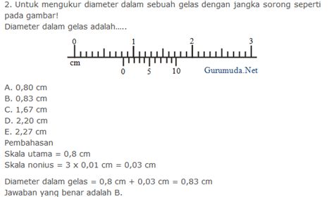 Contoh Soal Jangka Sorong Dan Jawabannya Lembar Edu