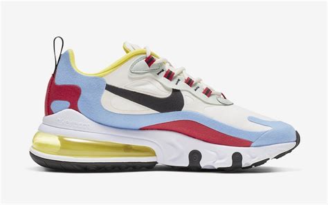 Nike Womens Air Max 270 React Bauhaus Phantom Black Light Blue University Red At6174 002 Air