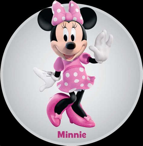 Download Minnie Mouse Polka Dots Posing