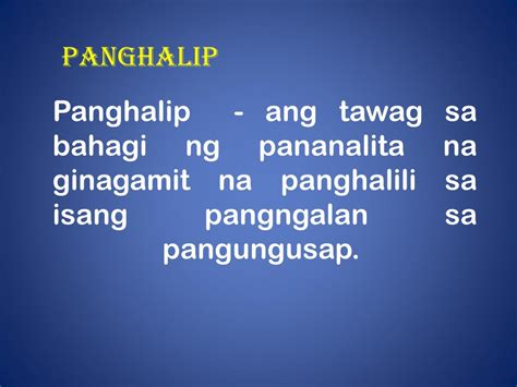 Ppt Panghalip Powerpoint Presentation Free Download Id2719219