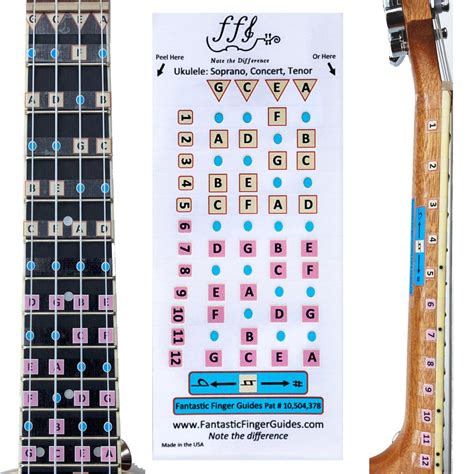 Top Ukulele Fretboard Stickers - Fantastic Finger Guides