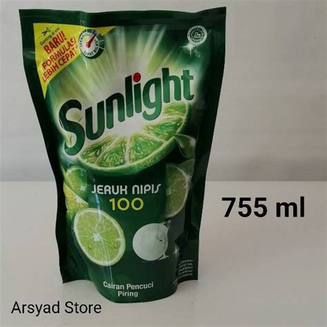 Jual Sunlight Sabun Cuci Piring Jeruk Nipis Refill Ml Ml