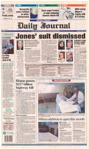 1998, April 02 - Paula Jones Lawsuit by Journal Inc - Issuu