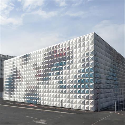 Architectural Perforated Exterior Aluminum Facade Metal Sheet Curtain