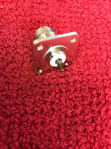 82 97 AMPHENOL RF Connectors Coaxial Connectors N 4 HOLE PANEL JACK