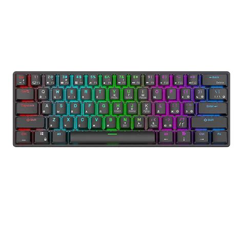 RK61 ROYAL KLUDGE 60 Teclado Mecánico Ruso 61 Teclas Ultracompacto RGB