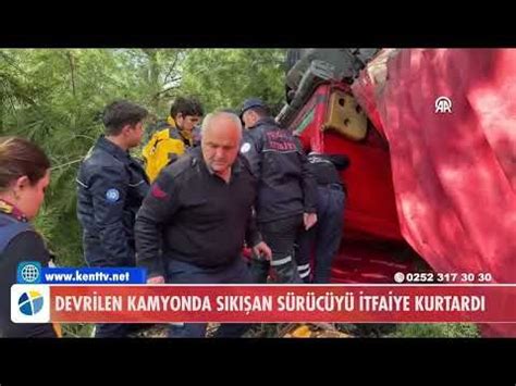 Kamyon Ormanlık Alana Devrildi Bodrum Kent TV