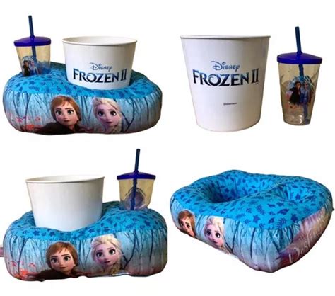 Kit De Cojines Con Forma De Cubo Y Taza De Palomitas De Elsa Disney