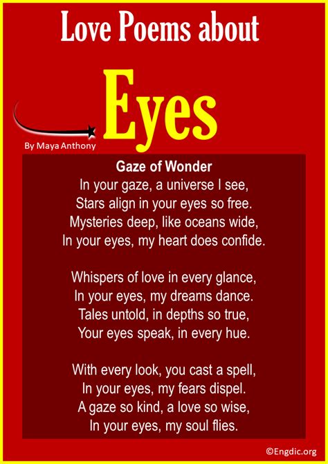 10 Best Love Poems about Eyes - EngDic