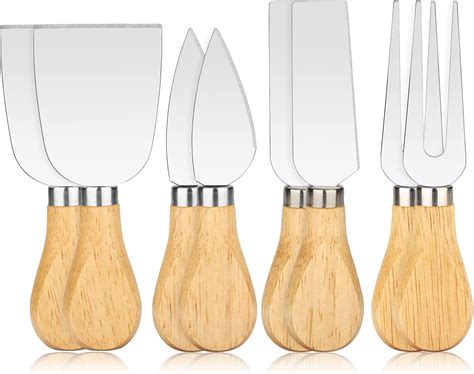 6 Piece Premium Cheese Knives Set Steel Cheese Knife