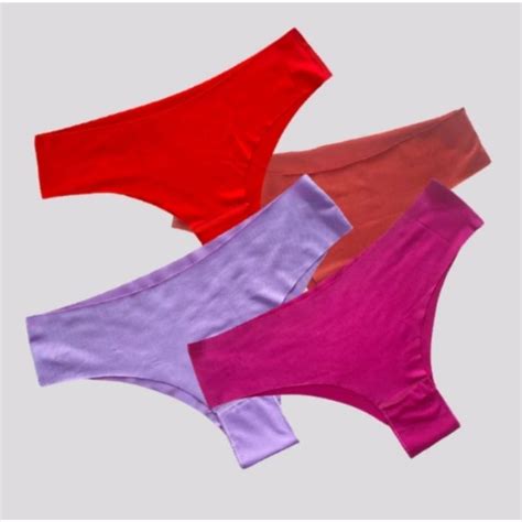 Kit Calcinhas Em Microfibra Corte A Laser Tanga Conforto Lingerie