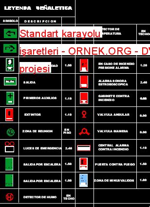 Standart Karayolu I Aretleri Dwg Projesi Autocad Projeler