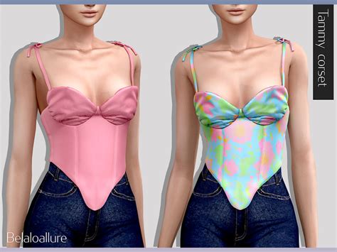 The Sims Resource Belaloallure Tammy Corset Patreon