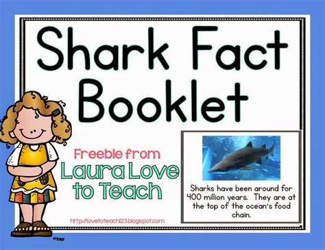 My Shark Week Freebie Is A Nonfiction Shark Fact Book This Includes