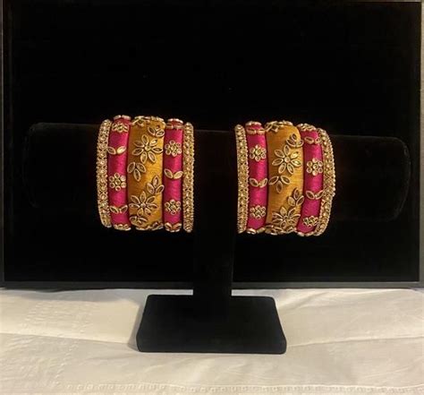 Pragna Arts Indian Silk Thread Bangles Bracelet Etsy Silk Thread