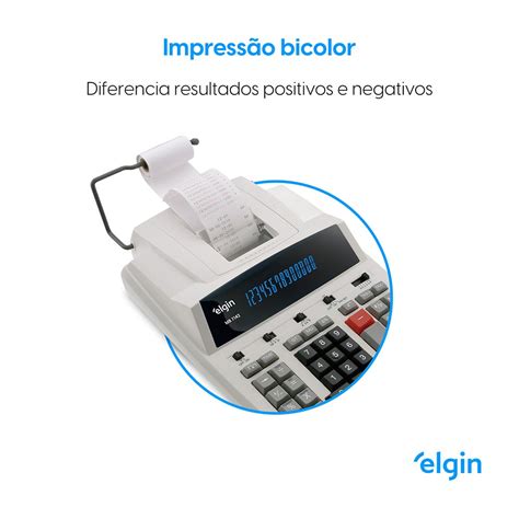 Calculadora De Mesa C Bobina Digitos Mb Elgin Cx Un