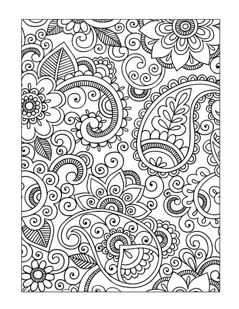 Printable Paisley Coloring Pages