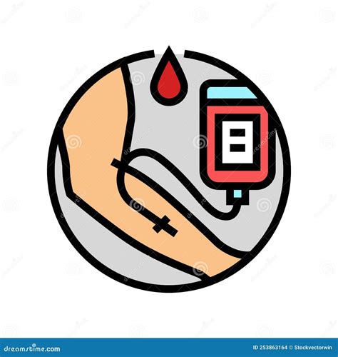 Blood Transfusions Hiv Transmission Color Icon Vector Illustration