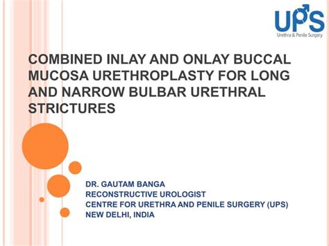 Urethroplasty Treatment | PPT