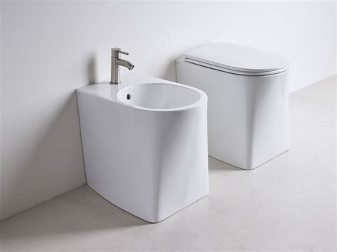 Wc A Terra Dp Rimless Filomuro Bianco Lucido Iperceramica