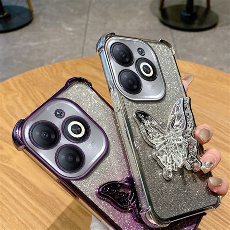 Capa De Telefone Anti Queda De Quatro Cantos Para Infinix Hot Pro Tecno Spark KJ X