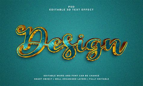 Premium Psd Design 3d Editable Psd Text Effect With Background