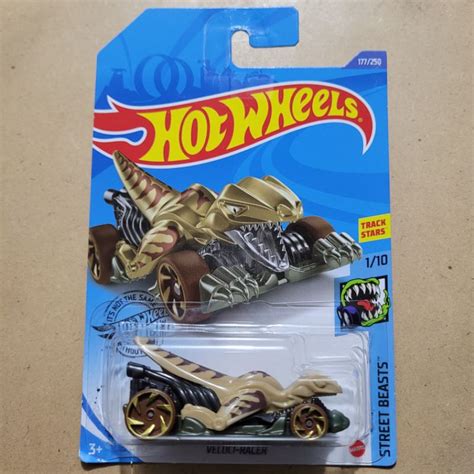 Jual HOT WHEELS KEMASAN KERUT TEKUK VELOCI RACER STREET BEASTS BROWN Shopee Indonesia