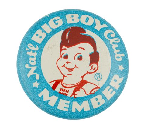 National Big Boy Club Member Blue — CL0087 | Busy Beaver Button Museum