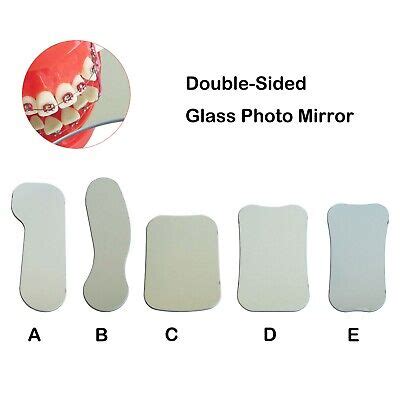 Dental Double Sided Photo Mouth Mirrors Intraoral Photographic Glass