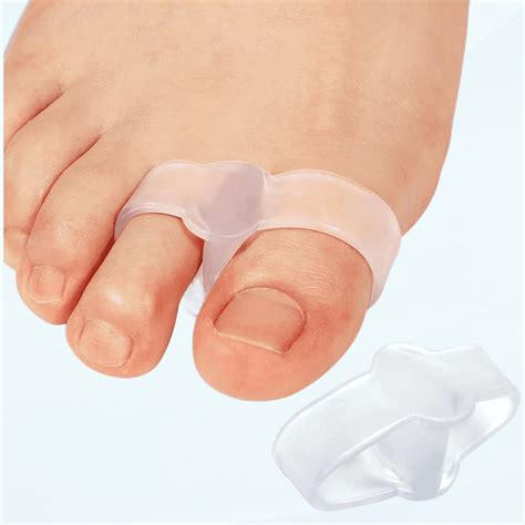 Silicone Toe Separators For Overlapping Toes 12 Packs Clear Gel Bunion