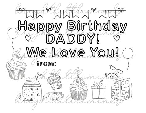 Happy Birthday Dad Printable Card