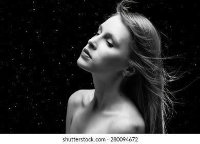 Luxury Naked Woman Flying Hair On Stock Photo Shutterstock