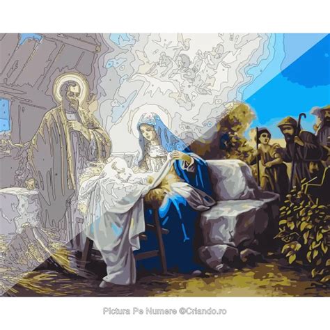 Picturi Pe Numere Religioase 40x50 Cm Nasterea Domnului Isus Hristos 25