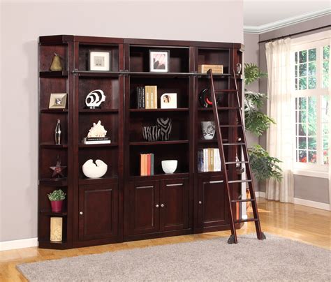 Boston 5 Piece Wall Unit Parker House Library Wall Bookcase