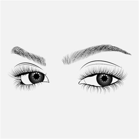 Premium Vector Eyes Set Vector Illustration